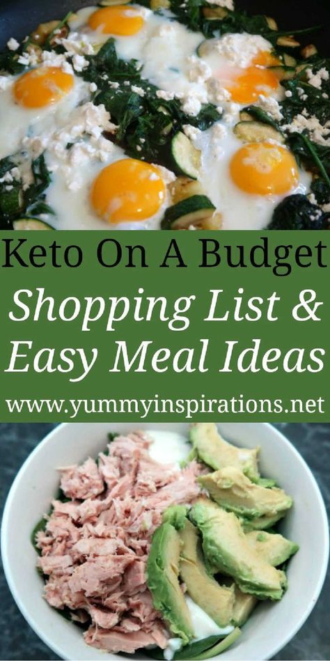 Keto Budget, Budget Keto, Meal Budget, Keto On A Budget, Breakfast Low Carb, Budget Meal Planning, Easy Meal Ideas, Ketogenic Diet Meal Plan, Low Fat Diets