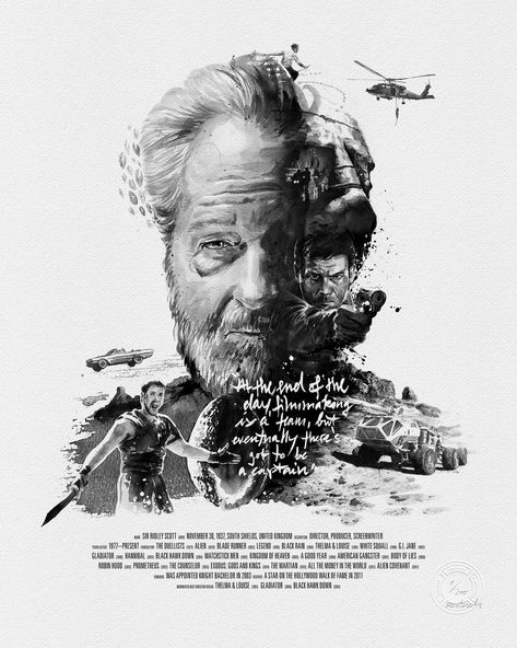 Director Portrait, Ridley Scott, Best Director, Multiple Exposure, Movie Director, Kingdom Of Heaven, Film Art, Hamburg Germany, Cinematic Photography