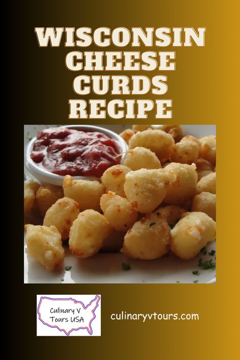 "Discover the mouthwatering world of Wisconsin-style cheese curds! Unveil the simple joy of creating these crispy delights at home with our easy-to-follow recipe. Dive into their rich history and cultural significance while savoring the perfect blend of flavors. Elevate your culinary journey with a taste of tradition. 🧀🍻 #CheeseCurds #WisconsinFlavor #CulinaryTradition" What To Do With Cheese Curds, Deep Fried Cheese Curds, Cheese Curds Recipe, Wisconsin Cheese Curds, Fried Cheese Curds, Wisconsin Cheese, Curd Recipe, Cheese Curds, Fresh Cheese