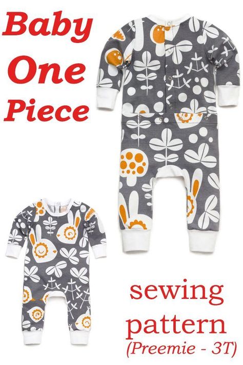 Newborn Sleeper Pattern, Infant Sleeper Pattern, Baby Pajamas Pattern Free, Newborn Sewing Patterns Free, Free Infant Sewing Patterns, Download Free Pdf Sewing Patterns For Kids, Baby Onesie Sewing Pattern, Preemie Sewing Patterns, Baby Pajamas Pattern