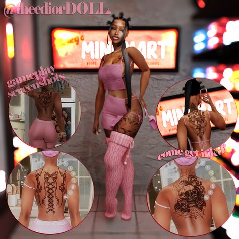 𝐇𝐨𝐭𝐭𝐢𝐞 𝐁𝐚𝐜𝐤 𝐓𝐚𝐭𝐭𝐨𝐨𝐬 (𝐟𝐫𝐞𝐞) | theediorDOLL Urban Outfitters Sims 4 Cc, Sims 4 Presets Bodies, Sims 4 Cc Baddie Bedroom, Sims 4 Cas Cc Patreon, Sims 4 Plumbob Override, Ts4 Jewelry Cc Patreon, Black Sims 4 Cc Tattoo, Sims 4 Urban Cc Tattoos, Black Sims 4 Cc Accessories