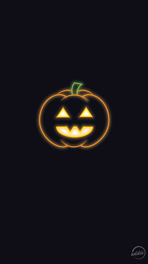 Minimal, Glowing Neon Vector Art Phone Wallpaper of a Halloween Jack o' Lantern. #wallpaper #phone #android #iphone #halloween #orange #dark #neon #glow #darkwallpaper #spooky #pumpkin #phonewallpaper #vector #minimal #addiesketches Neon Ghost Wallpaper, Neon Pumpkin Wallpaper, Jack O Lantern Wallpaper Iphone, Halloween Wallpaper Orange And Black, Neon Halloween Background, Minimal Halloween Wallpaper, Neon Halloween Wallpaper, Jack O Lantern Wallpaper, Orange Halloween Wallpaper