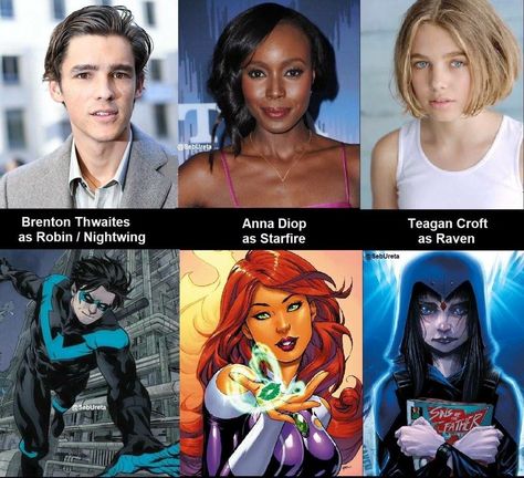 Teen Titans Cast Teen Titans Cast, Titans Cast, Anna Diop, Rose Wilson, Miss Martian, Brenton Thwaites, Deathstroke, Jason Todd, Young Justice