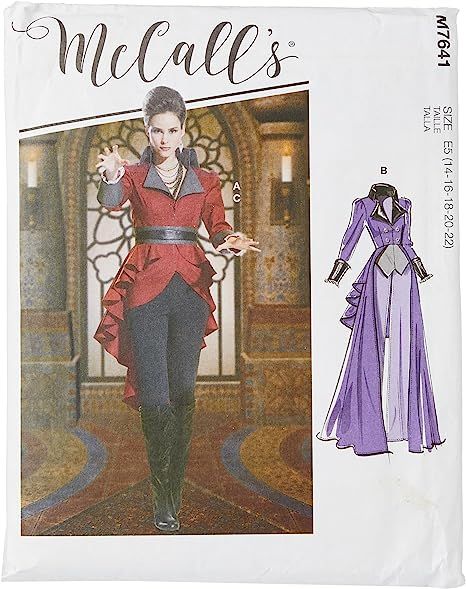 Women's Sewing Pattern, Costume Sewing Patterns, Queen Costume, Sewing Instructions, Jacket Pattern Sewing, Costume Patterns, Mccalls Sewing Patterns, Gathered Sleeves, Mccalls Patterns