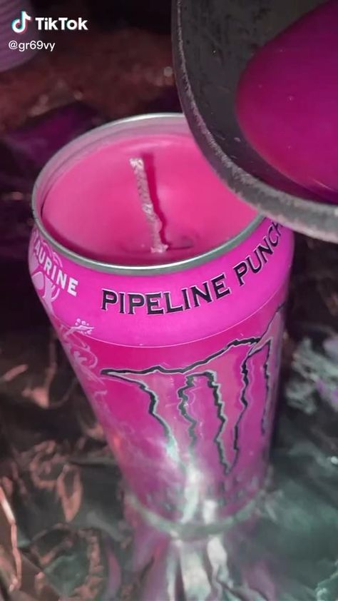 Room Decor Videos, Monster Cans Diy, Candle Video, Monster Room, Monster Decorations, Diy Monsters, Diy Room Decor Videos, Monster Crafts, Monster Energy Drink