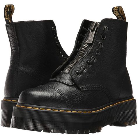 Dr. Martens Sinclair Jungle Boot (Black Aunt Sally) Women's Boots ($205) ❤ liked on Polyvore featuring shoes, boots, ankle boots, lace up boots, lace-up ankle boots, short black boots, lace-up platform boots and lace-up bootie Zipper Boots Outfit, Dr. Martins, Dr Martens Sinclair, Leather Platform Boots, Jungle Boots, Platform Boots Women, Women Platform Shoes, Shoes Boots Ankle, Leather Lace Up Boots