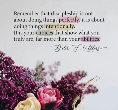 Lds Yw Quotes, Discipleship Quotes, Uchtdorf Quotes, Temple Quotes, Visiting Teaching Handouts, Lds Lessons, Church Inspiration, Lds General Conference, General Conference Quotes