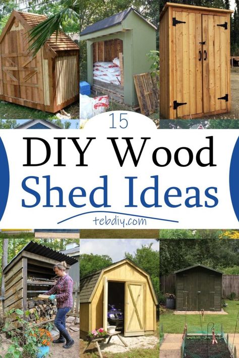 Diy Shed Cheap Easy, Wood Shed Ideas, Diy Pallet Shed, Diy She Shed, Diy Sheds, Pallet Shed Plans, Building A Storage Shed, Diy Storage Shed, Pallet Shed