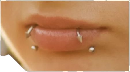 Pearsings Ideas Face, Snake Fangs Piercing, Snake Bites On Small Lips, Snake Bite Piercing Men, Snakebite Piercing Lip, Snakebites Aesthetic, Vertical Snakebites, Lip Piercing Men, Snakes Bites