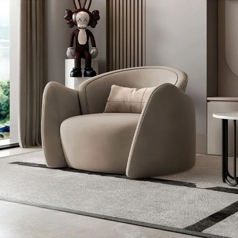 Frosted Velvet Occasional Chair for ultimate comfort and luxury by @sajosaamaan Where modern luxury meets exceptional design. Upholstered in sumptuous frosted velvet. The solid timber construction ensures durability while adding a touch of natural elegance. Its unique design features clean lines and a graceful silhouette, making it a standout piece in any room. #modernfurniture #luxuryfurniture #luxuryliving #richlife #richlook #laungechair #velvet #sajosamaan Grey Occasional Chair, Velvet Occasional Chair, Bedroom Balcony, Timber Construction, Occasional Chair, Classic Interior, Occasional Chairs, Sofas And Chairs, Luxury Home Decor