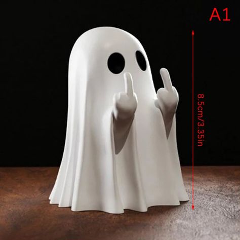 Color: A1 Ghost Figurines, Fun Halloween Decorations, Halloween Home Decorations, Halloween Ghost Decorations, Scary Ghost, Coffee Table Centerpieces, Fun Halloween Decor, Ghost Decoration, Ghost Design