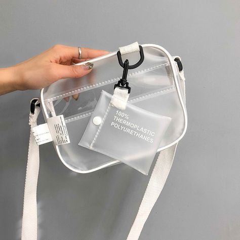 Concert Bags, Jelly Purse, Handbag Card, Tas Fashion, Women Crossbody Bag, Transparent Bag, Flap Handbags, Clear Bags, Mini Shoulder Bag