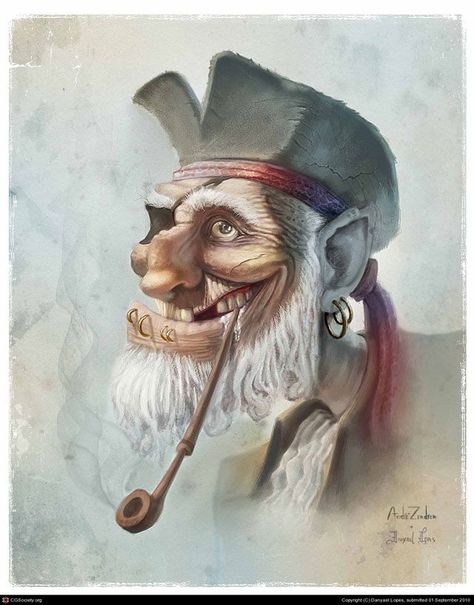 Danyael Lopes Old Pirate Character, Dnd Pirates, Pirate Painting, Pirate Artwork, Old Pirate, Pirate Character, Pirate Room, Pirate Island, Sea Dog