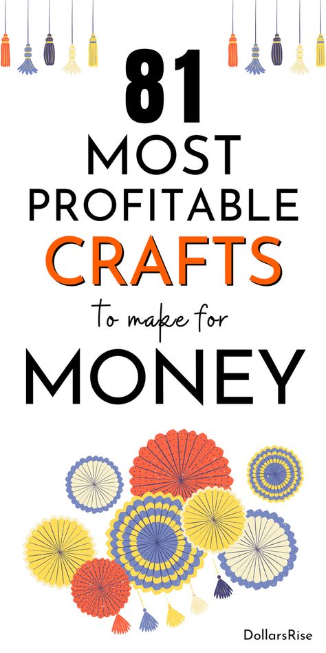 Do you like making crafts? Try selling the most profitable crafts and make money working from home. One of the best side hustle ideas for creative minds. Make your craft making hobby a money making business. Best craft ideas to make and sell! Side Hustle Craft Ideas, Homemade Items To Sell Ideas, Make And Sell Ideas Extra Money, Online Craft Business Ideas, Craft Ideas To Make Money, Creative Things To Make And Sell, Most Profitable Crafts To Sell, Cricut Business Ideas Make Money, Easy Things For Kids To Make And Sell