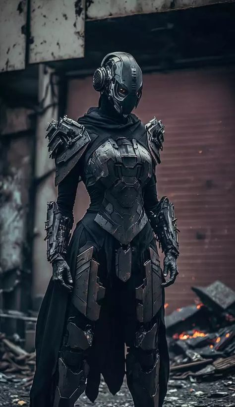 Sci Fi Battle, Design A Character, Sci Fi Character Art, Sci Fi Character Design, Cyberpunk Armor, Art Cyberpunk, Futuristic Armor, Futuristic Armour, Sci Fi Fashion