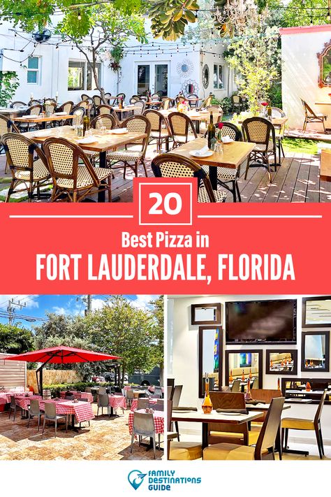 Want to see the top pizza places in Fort Lauderdale, FL? We’re FamilyDestinationsGuide, and we’re here to help: From incredible pizzerias to amazing pizza restaurants, discover the BEST pizza in Fort Lauderdale - so you get memories that last a lifetime! #fortlauderdale #bestpizzainfortlauderdale #fortlauderdalepizzaplaces #placestoeatfortlauderdale Creative Pies, Ny Restaurants, Pizza Special, White Pizza, Fort Lauderdale Beach, Fire Pizza, Hollywood Fl, Pizza Place, Pizza Restaurant