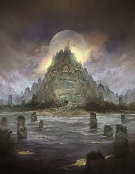 Fantastical Landscapes, Monster Island, Dark Island, Fantasy Stuff, Immersive Art, Rpg Map, Location Inspiration, Environment Art, Dream Artwork