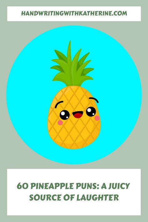 Pineapples are not only delicious, but they also make for great puns. These tropical fruits have been a source of humor and amusement for many years, with their Pineapple Jokes, Pineapple Puns, Pineapple Core, Vegetable Puns, Bird Puns, Sweet Interior, Fruit Puns, Pineapple Express, Animal Puns