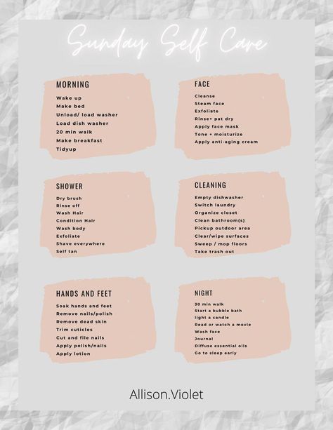 Self Care In Order, Beauty Self Care Routine, Sunday Reset Self Care, Sunday Reset Shower Routine, Reset Shower Routine, What To Do For Self Care, Self Love Things To Do At Home, What To Do On A Sunday At Home, Self Care Maintenance Checklist