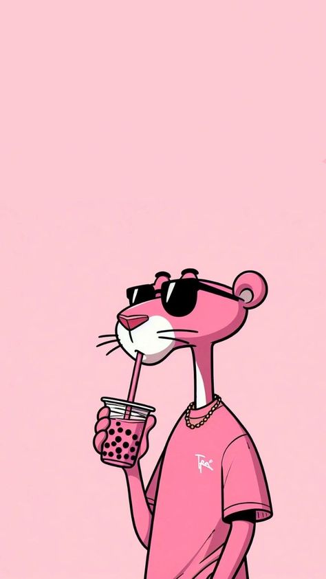 Dream Hat, Liquid Wallpaper, Preppy Aesthetic Wallpaper, Images Pop Art, Pink Panther Cartoon, Dope Wallpaper Iphone, Pink Drawing, Cartoons Dp, Pop Art Images