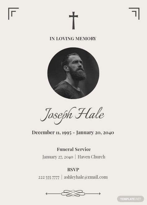 Funeral Announcement Wording, Funeral Service Invitation, Memorial Invitation Templates, Funeral Announcement Templates Free, Funeral Invitation Card Design, Obituary Design, Funeral Templates Free, Funeral Flyer, Prayer Cards For Funeral