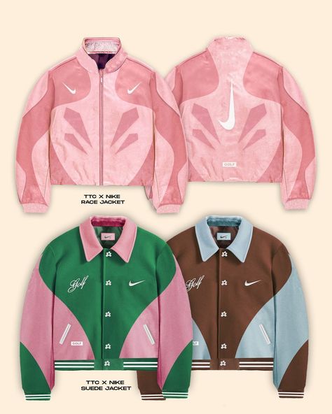 Have a look at this innovative concept of Nike X Tyler The Creator collection envisioned by @daoudldn. Tyler The Creator Jacket, Tyler The Creator Style Outfits, Clothing Brand Design Ideas, Jacket Design Ideas, Clothing Brand Ideas, Nike Concept, Sports Merch, Clothing Branding Design, Desain Merek