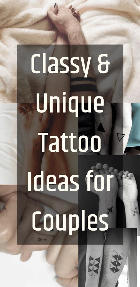 Secret Tattoo Ideas For Couples, Micro Couple Tattoos, Husband And Wife Tattoo Ideas, His And Her Matching Tattoos, Small Tattoo For Husband, Tattoos For Husband Ideas, Complementary Tattoos Couples, Small Husband And Wife Tattoos Simple, Couple Tattoos Unique Meaningful Symbols