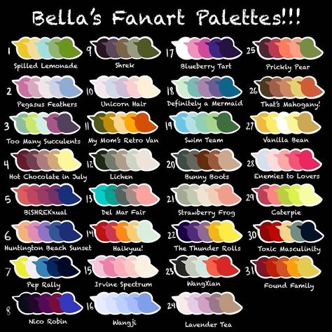 Procreate Color Palettes, Procreate Color Palette, Free Brushes, Cool Color Palette, Color Palette Challenge, Palette Art, Color Schemes Colour Palettes, Paint Color Palettes, Color Picker