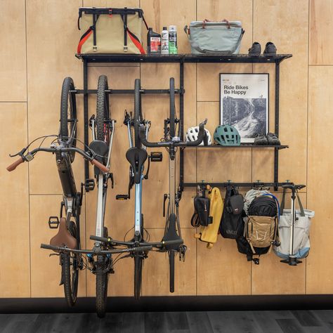 🎨 Elevate Your Space: Artful Bike Storage Solutions! https://www.redmonkeysports.com/ Bike Storage Garage, Gear Wall, Gear Room, Wall Storage Systems, Bike Wall, Bike Room, Garage Storage Systems, Garage Bike, Gear Storage