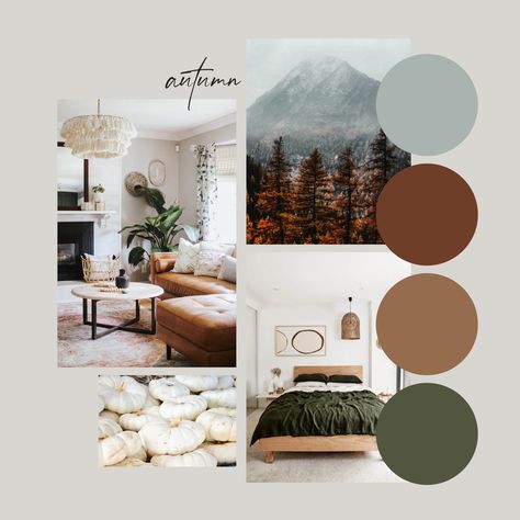 Fall mood board Relaxing Mood Board, Mountain Home Mood Board, Mood Board Colors, Mountain Mood Board, Earth Tone Mood Board, Interior Mood Board Ideas, Forest Mood Board, Bohemian Mood Board, Cozy Mood Board