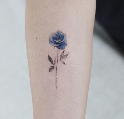 Blue rose tattoos for women Blue Rose Tattoos For Women, Rose Tattoos For Women, Blue Rose Tattoos, Epic Tattoo, Inspiration Tattoos, Disney Tattoo, Original Tattoos, Rose Tattoo Design, Diy Tattoo