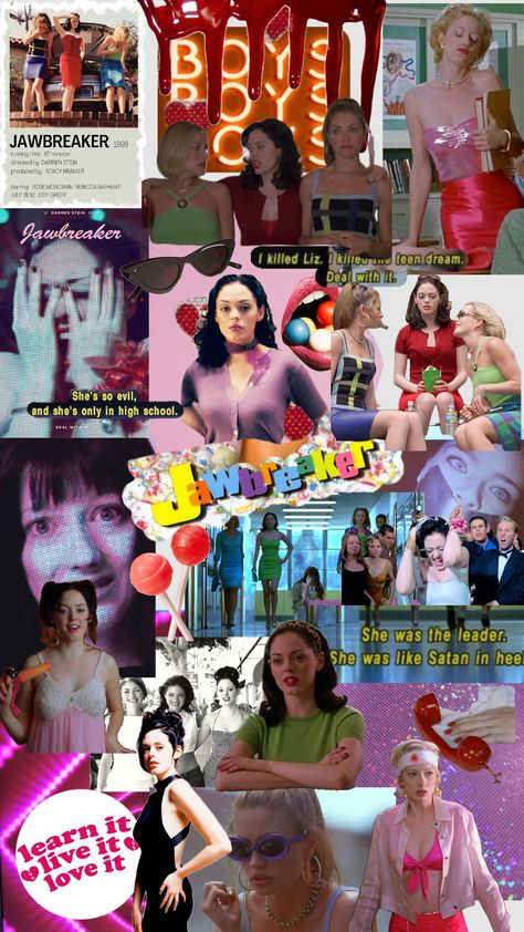 Jawbreaker movie Jawbreaker Movie, 90s Actors, Aesthetic Lockscreens, Horror Artwork, 90s Movies, Edgy Wallpaper, Slumber Parties, In High School, Aesthetic Movies