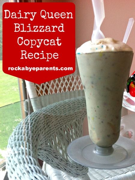 Dairy Queen Blizzard Copycat Recipe - rockabyeparents.com Blizzard Recipe, August Food, Dq Blizzard, Dairy Queen Blizzard, Dairy Free Cheesecake, Frosty Recipe, Copy Cats, Ice Cream Cake Recipe, Dairy Free Dinner