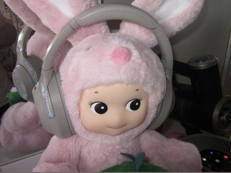 Sonny Angel Bunny, Pink Sonny Angel, Sony Angels, Angel Bunny, Sony Angel, Desain Buklet, Sony Headphones, Sonny Angels, Angel Wallpaper