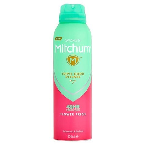 Mitchum Women Flower Fresh Anti-Perspirant & Deodorant (RP) Mitchum Deodorant, Pharmacy Medicine, Anti Perspirant, Women Flower, White Mark, Mustard Bottle, Alcohol Free, New Woman, Deodorant