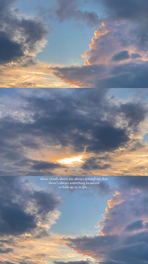 Clear Skies Quotes, Sun Hiding Behind Clouds Quotes, Golden Sky Quotes, Golden Hour Aesthetic Quotes, Clear Sky Quotes, Golden Sky Aesthetic, Aesthetic Captions For Sky Pictures, Caption For Cloudy Sky, Golden Hour Captions