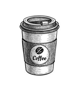 Ink sketch of paper cup with coffee. #AD , #advertisement, #sketch, #Ink, #paper, #coffee, #cup Mug Sketch Drawing, Ink Pen Sketch, Coffee Mug Sketch, Coffee Cup Sketch, Cup Sketch, Advertisement Drawing, Mini Sketches, Black Pen Sketches, Coffee Sketch