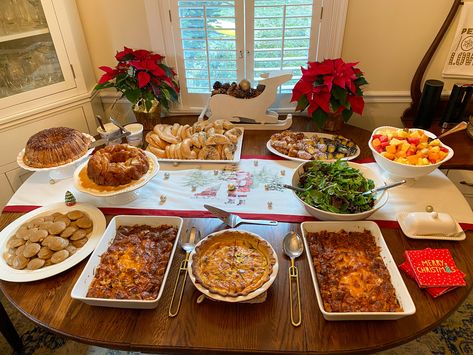 Menus For A Crowd, Brunch Menus For A Crowd, Brunch For A Crowd, Brunch Ideas For A Crowd, Ground Turkey Sausage, Tri Color Pasta, Christmas Sunday, Pancake Bites, Brunch Recipe