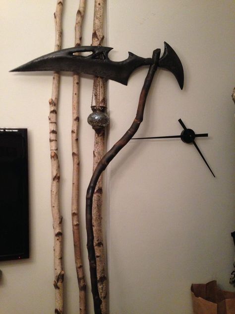 Diy Grim Reaper Scythe, Diy Scythe, Scary Reference, Grim Reaper Halloween Costume, Reaper Scythe, Grim Reaper Scythe, Nyc Halloween, Grim Reaper Costume, Grim Reaper Halloween