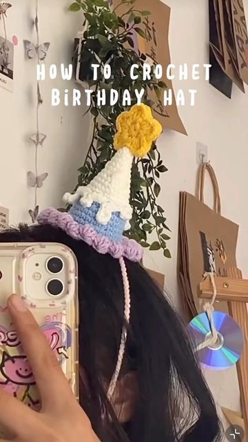 Birthday Hats, Crochet And Knitting, Birthday Hat, Crochet Art, Knitting, Crochet, Hats, Birthday, Instagram