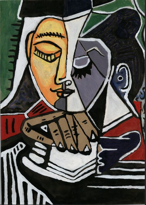 Pablo Picasso Cubism, Cubist Portraits, Picasso Cubism, Picasso Drawing, Pablo Picasso Art, Art Picasso, Pablo Picasso Paintings, Cubist Art, Cubism Art