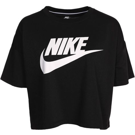 Nike Nsw Signal Top Crop ($43) ❤ liked on Polyvore featuring tops, t-shirts, logo top, loose tops, crew neck crop top, loose fitting tops and loose crop top Nike Shirts Women, Loose Crop Top, Nike Crop Top, Bohemian Tops, Crop Top And Shorts, Cropped Tops, Street Look, Loose Fitting Tops, Clothing Logo