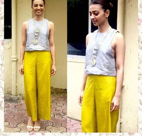 Radhika apte# Payal Khandwala # day out # Kalamkari Tops, Payal Khandwala, Radhika Apte, Elegant Wear, Casual Dressing, Fashion Outfit, Casual Dresses, Women's Fashion, Fashion Outfits