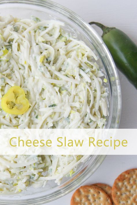 Southern Living Cheese Slaw, Cheese Slaw Dip, Cheese Slaw Southern Living, Cheese Slaw Recipe, Cheese Slaw, Habanero Recipes, Jalapeño Peppers, Banana Peppers, Slaw Recipe