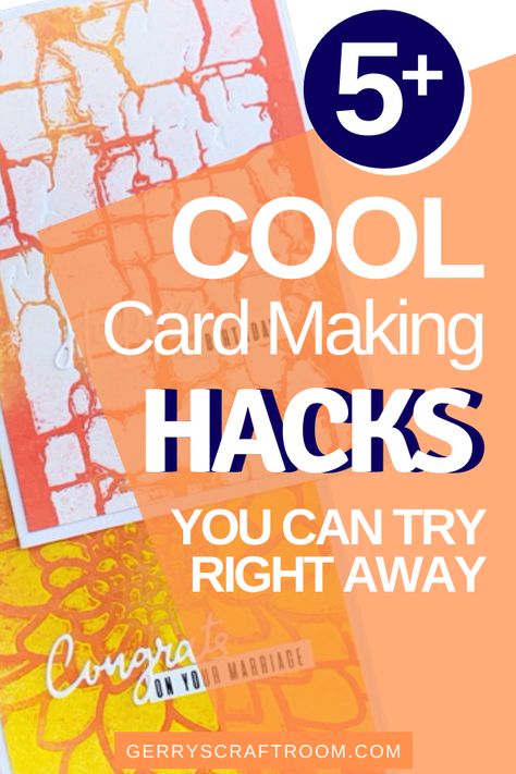 Card Making Hacks, Card Making Tips And Tricks, Card Tutorials Cardmaking, Card Making Techniques Cardmaking Ideas, Creative Card Making Ideas, Card Making Ideas For Beginners, Stamping Techniques Card Tutorials, Papercrafting Techniques, Craft Hacks