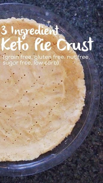 Keto Pie Crust, Low Carb Pie Crust, Keto Pie, Low Carb Grain, Weight Watcher Desserts, Vegan Keto Recipes, Postre Keto, Low Carb Meal, Keto Vegan