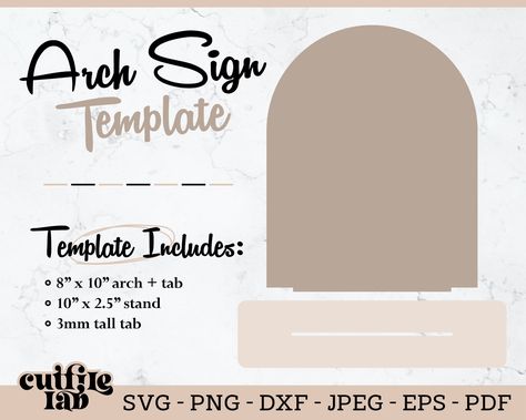 Arch Sign Template, Full Arch Sign SVG Wedding Template, Laser Cut File, Vector Digital Design, Svg, Eps, Dxf, Png, Instant Download File Laser Products, Arch Sign, Unique Wedding Signs, Arch Table, Wedding Table Numbers Printable, Svg Wedding, Salon Signs, Social Media Signs, Event Backdrop