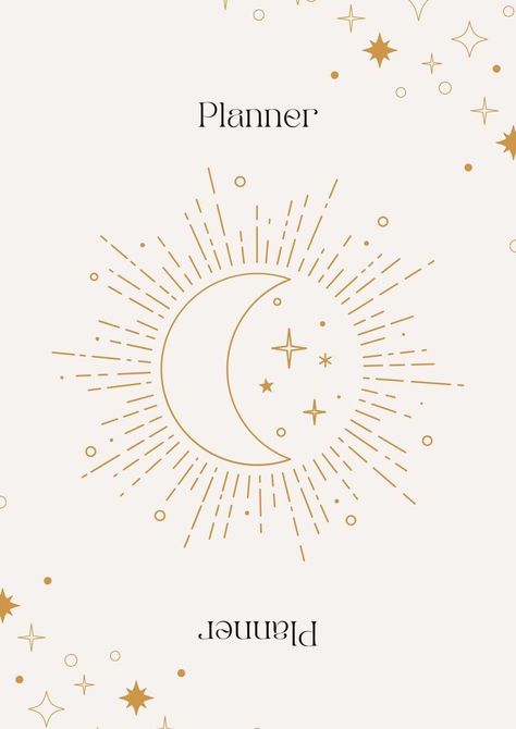 Etsy 2023, Astrology Moon, Free Printable Planner, Study Planner Printable, Monthly Planner Template, Book Cover Template, Documents Design, 2023 Calendar, Notes Planner