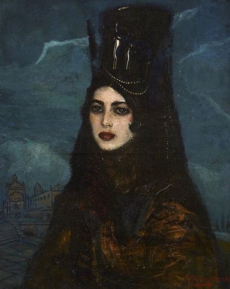 Federico Beltran Masses (1885-1949) Gothic Art, Art History, Spanish Art, 다크 판타지, Pics Art, Painting Illustration, Dark Art, Aesthetic Art, Classic Art