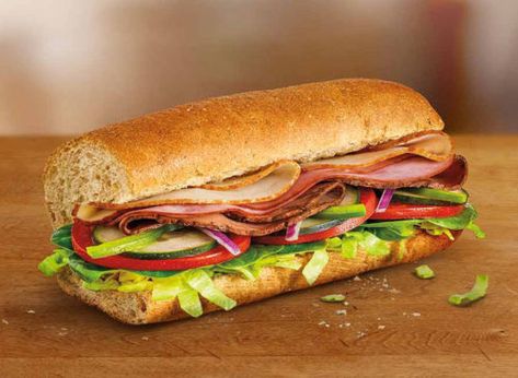 Every Subway Sandwich—Ranked for Nutrition! | Eat This Not That Healthy Subway Sandwiches, Subway Menu, Roast Beef Salad, Sandwich Menu, Subway Sandwich, Black Forest Ham, Ham Salad, Sub Sandwiches, Vegetarian Sandwich